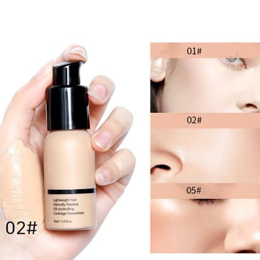 Concealer Foundation Liquid Brightening Moisturizing Oil Control Liquid Foundation