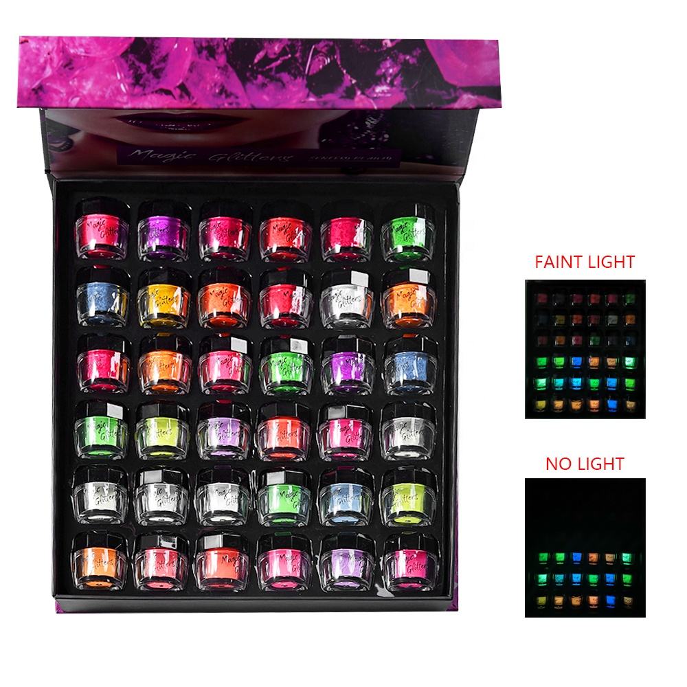 Glow In The Dark Eyeshadow Glitter Neon Pigment