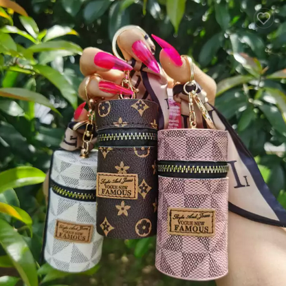 Fashion Style Bag Keychain With A Lipgloss