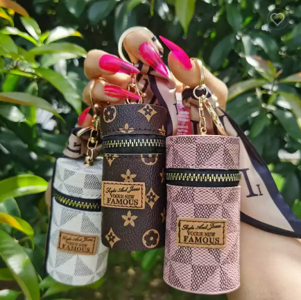 Fashion Style Bag Keychain With A Lipgloss