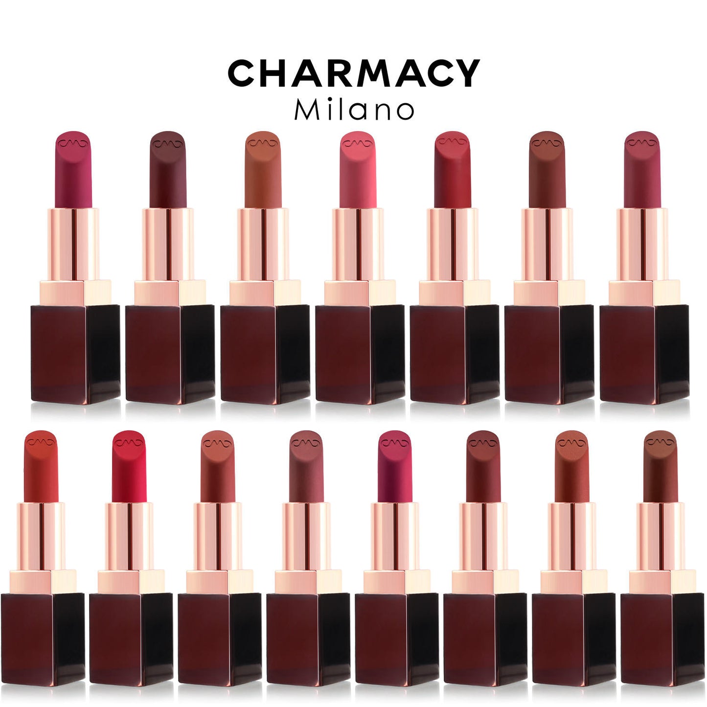 CHARMACY Sexy Red Matte Lipstick Velvet Longstay Lip Makeup