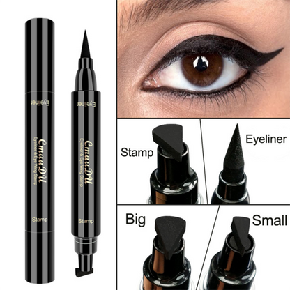 Double Head Eyeliner Black Wing Shape Stamp Seal Eyeliner