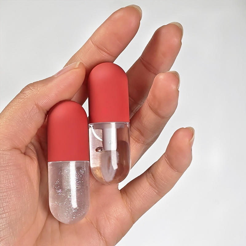 Capsule Lip Oil Transparent Logo Custom Mini Lipgloss