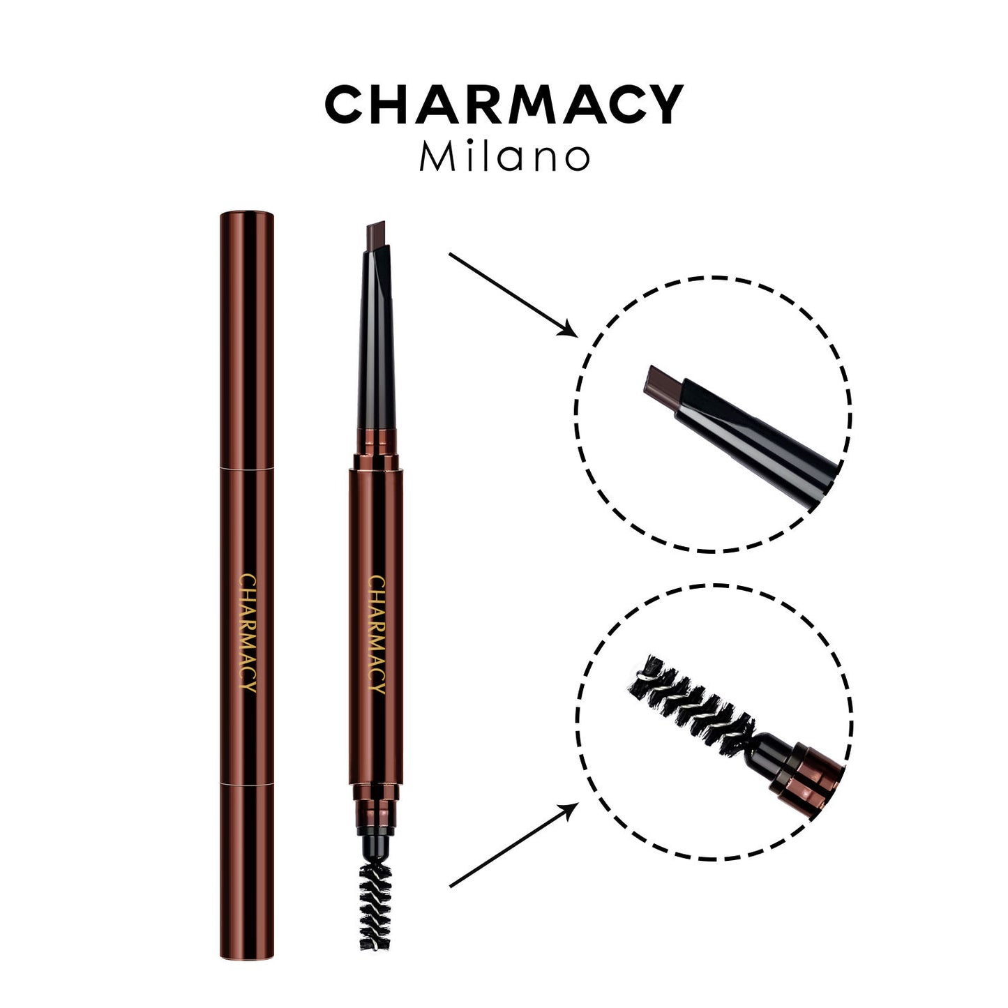 CHARMACY Double Head Eyebrow Pencil 6 Color