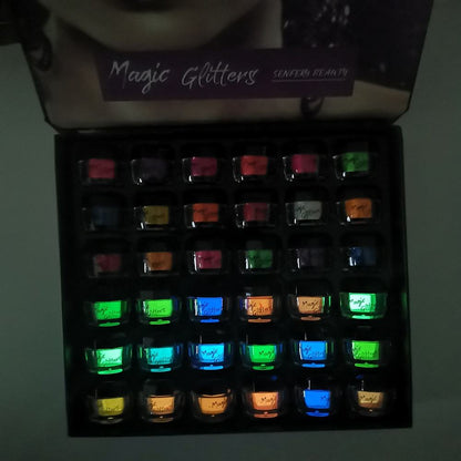 Glow In The Dark Eyeshadow Glitter Neon Pigment