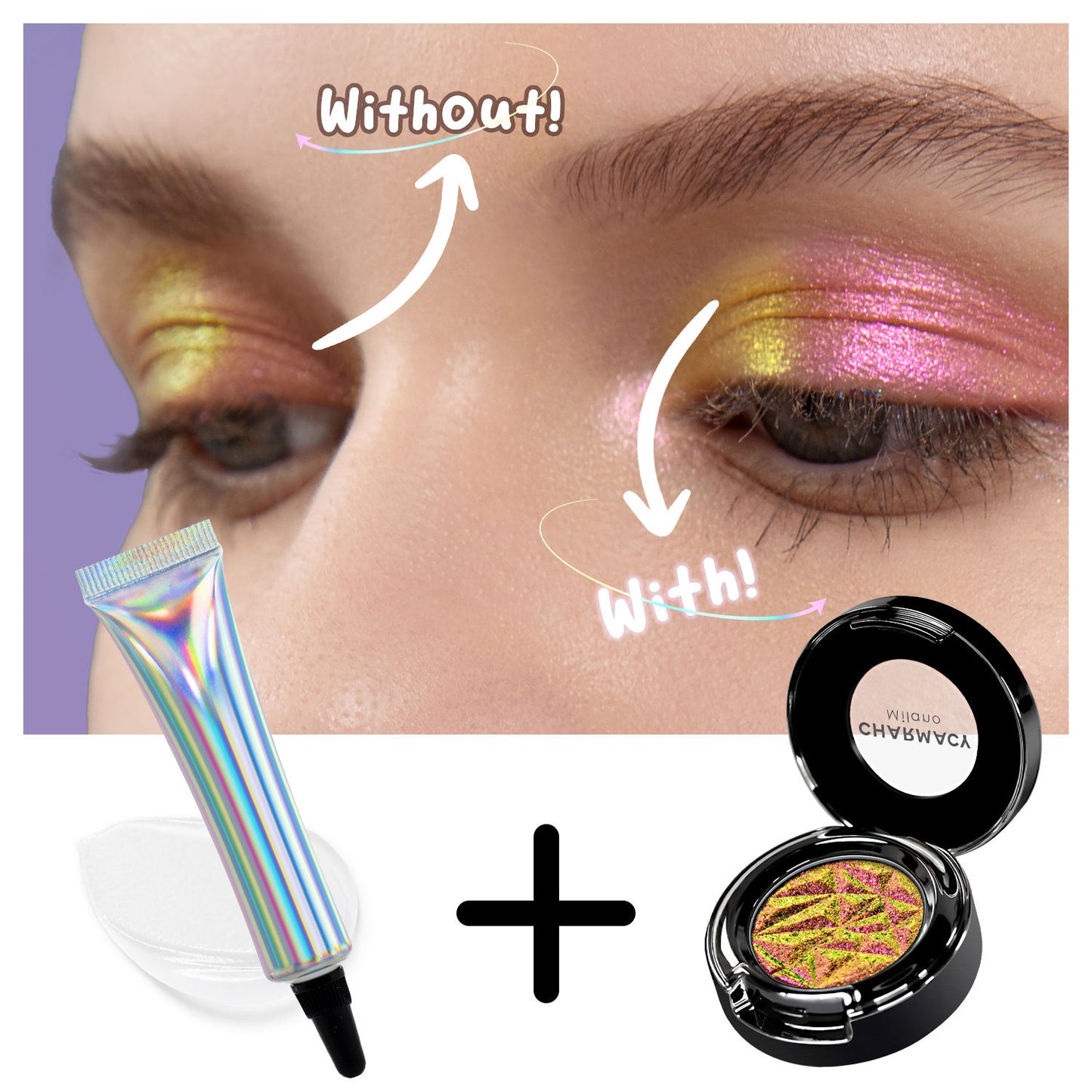 Transparent Eyeshdow Primer Glitters Base Custom Logo