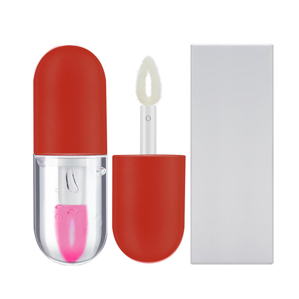 Capsule Lip Oil Transparent Logo Custom Mini Lipgloss