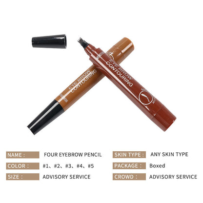 Four Tips Eyebrow Tattoo Pen Liquid Eyebrow Enhancer