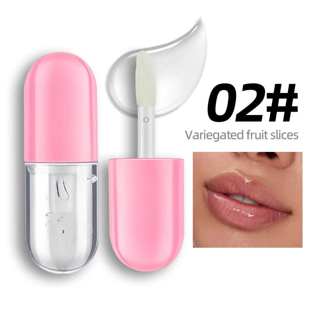 Capsule Lip Oil Transparent Logo Custom Mini Lipgloss