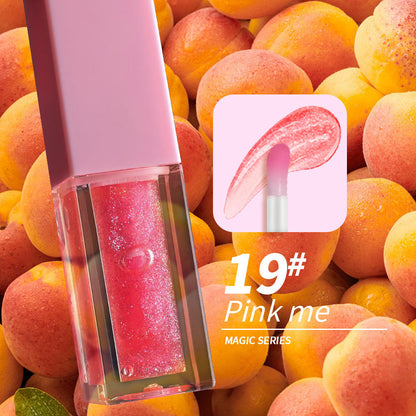 Pink Packaging Lip Oil  Fruit Favor Lip Balm